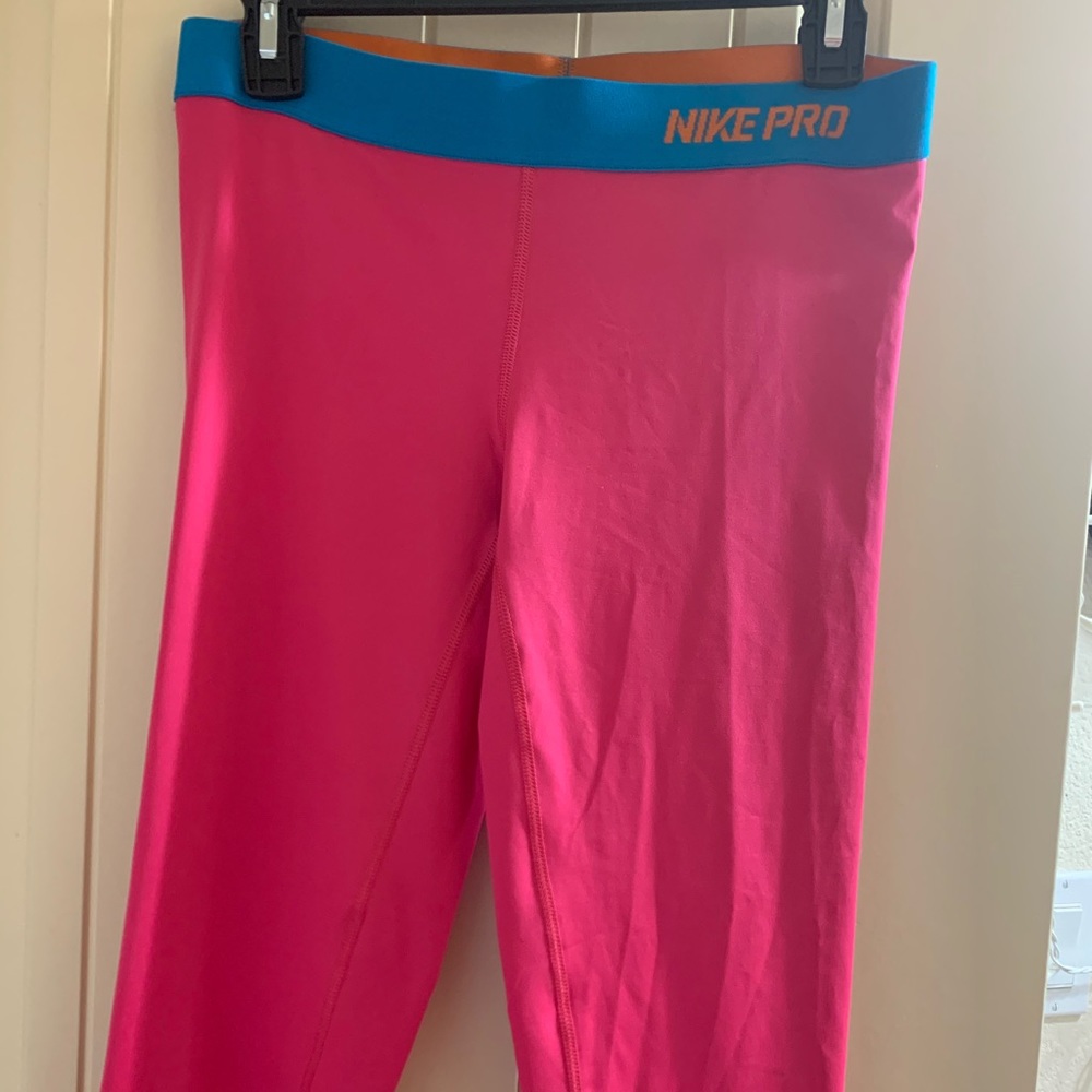 Nike Pink Dri-fit Capris Leggings